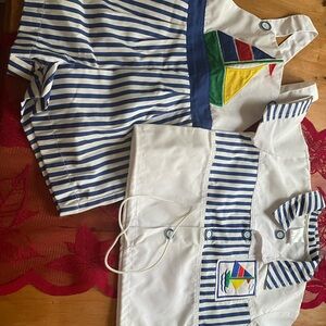 Striped Nautical Baby Outfit